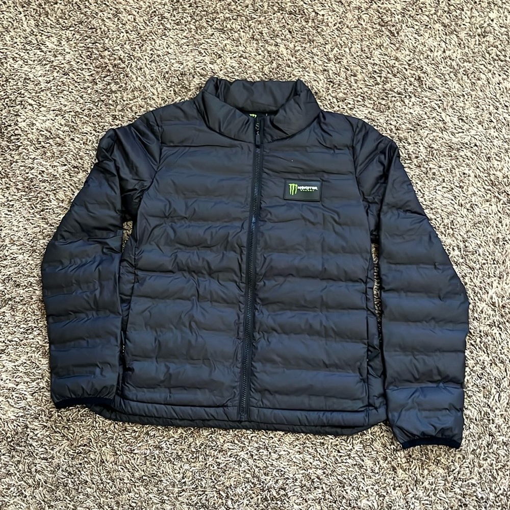Monster Energy Puffer jacket Mens Small 100% polyester